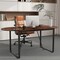 Oval Executive Office Table 71 Inch with Stable Metal Frame and Wire Hole